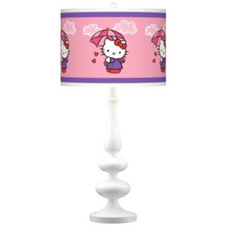 Hello Kitty Rain or Shine Paley White Table Lamp   #N5729 Y5108
