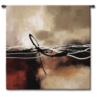 Dreams in Claret and Black Small II 35 Square Wall Tapestry   #J8887