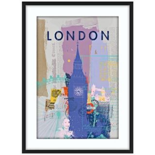 Bold, Pop Art style London collage. Fine art giclee print. Archival