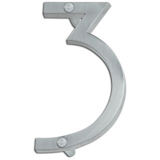 Avalon Brushed Nickel Finish House Number 3   #75093