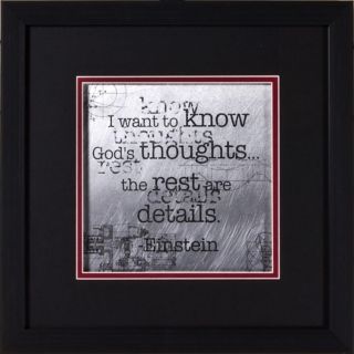 Einstein Quotes II Wall 15" Square Art   #H1951