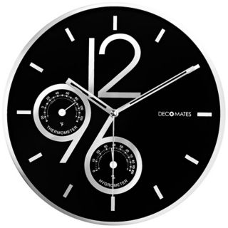 Decomates Sharp Shimmer Multiplex 12" Wide Silent Wall Clock   #Y1503