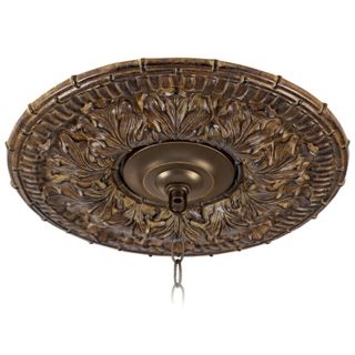Transitional 16" Wide Bronze Ceiling Medallion   #90480