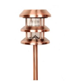 Copper Solar LED 16 1/4" High Lantern Landscape Light   #41252