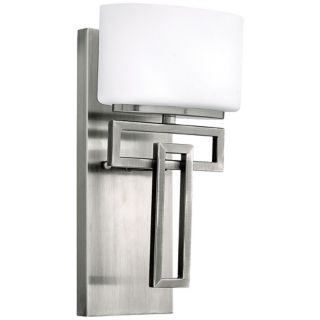 Hinkley Lanza Antique Nickel 12" High Wall Sconce   #R3787