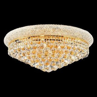 Primo 12 Light  Royal Cut Crystal and Gold Ceiling Light   #Y3733