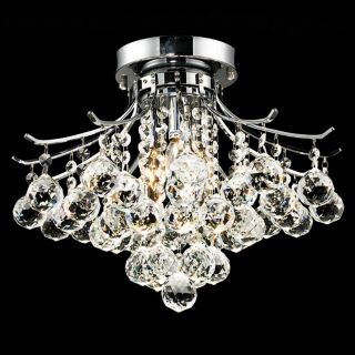Toureg Gold 3 Light 16" Wide Crystal Ceiling Light   #Y3857