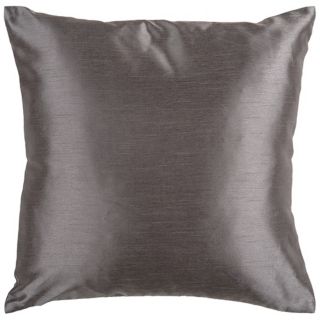 Surya 18" Square Charcoal Gray Throw Pillow   #V2967