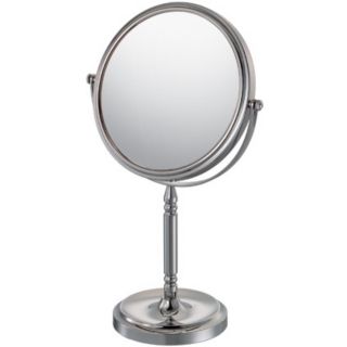 Chrome Recessed Base Vanity Stand 13 3/4" High Mirror   #99935