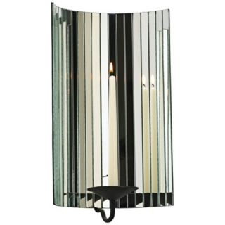 Cosmo 17 1/4" High Mirrored Candle Wall Sconce   #V0896