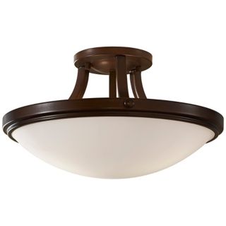Murray Feiss Perry Bronze 15 3/4" Round Ceiling Light   #P0676