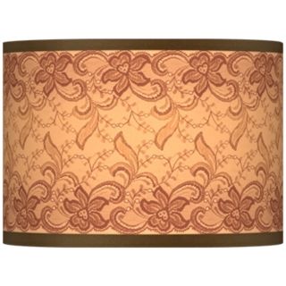Sepia Lace Giclee Lamp Shade 13.5x13.5x10 (Spider)   #37869 N5268