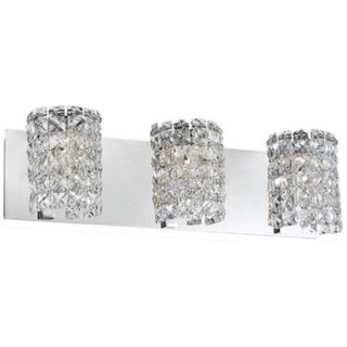 Alico Queen 20 1/4" Wide Crystal and Chrome Bathroom Light   #X0609