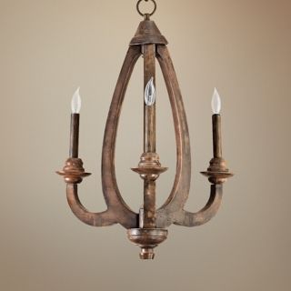 Quorum Telluride 3 Light 15 1/2" Wide Bronze Chandelier   #W5556