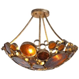 Art Glass Close To Ceiling Lights