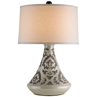 Tagine Gray Arabesque Currey and Company Table Lamp   #X6460