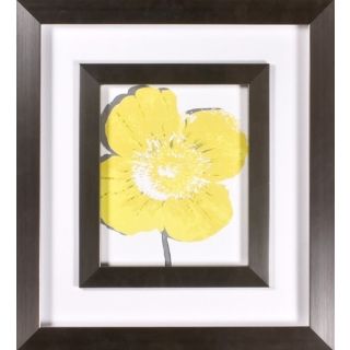 Yellow Blooms I Print Under Glass 21" High Wall Art   #H1898