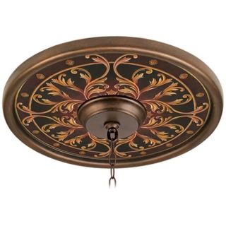 Tracery Jewels 16" Wide Bronze Finish Ceiling Medallion   #02975 G7155