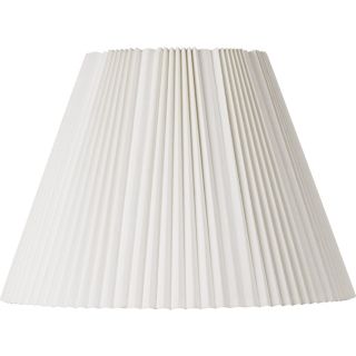 Eggshell Pleated Lamp Shade 9x17x12.25 (Spider)   #42260