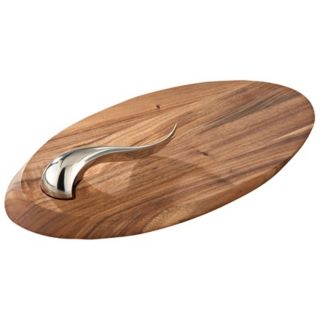Nambe Swoop Cheese Board with Knife   #X4167