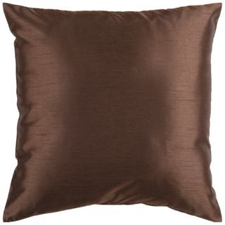 Surya 18" Square Espresso Brown Throw Pillow   #V2977