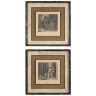 Uttermost Set of 2 Loyal Companion 22 1/4" Wide Wall   #R7627