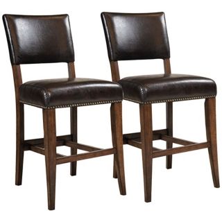 Hillsdale Cameron Set of 2 Parsons Non Swivel Counter Stools   #W0101