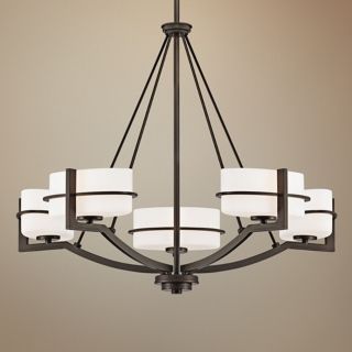 Fieldale Lodge 27" Wide Smoked Iron Chandelier   #X7441