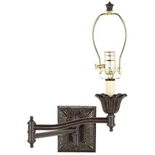 Victorian Bronze Plug In Style Swing Arm Wall Lamp Base   #U3743