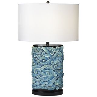Prince of Tides Turquoise Table Lamp   #V2228
