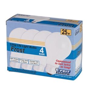 25 Watt Frost 4 Pack Light Bulbs   #25127