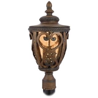 French Quarter Antique Brown 21" High Outdoor Post Light   #K2993