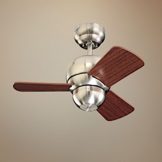 24" Micro Brushed Steel Finish Ceiling Fan   #42117