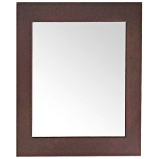 Avanity 22" Wide Dark Walnut Frame Wall Mirror   #V4912