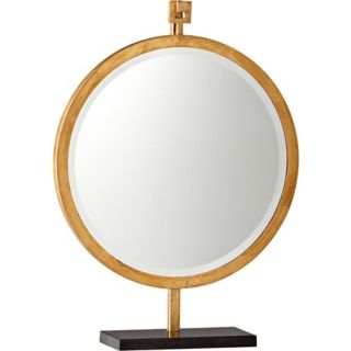 Westwood 24 1/4" High Gold Stand Mirror   #X7209