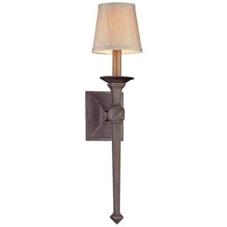Theo 24" High Aged Pewter Wall Sconce   #W4878
