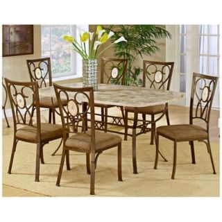 Hillsdale Brookside Scrolling 7 Piece Dining Set   #T5462