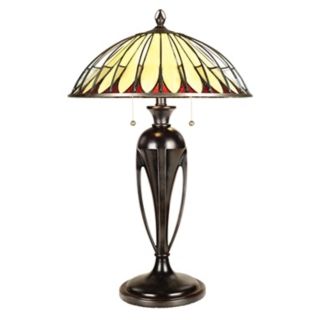 Quoizel Opalescent Tiffany Style Table Lamp   #94081