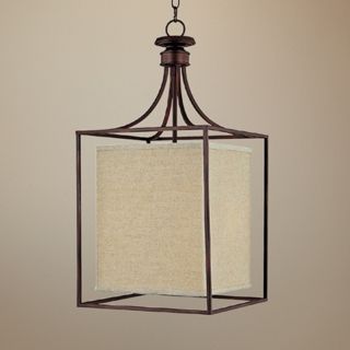 Midtown Collection Burnished Bronze Square Foyer Chandelier   #T1883