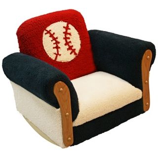 Deluxe Kids Baseball Rocker Chair   #W7757