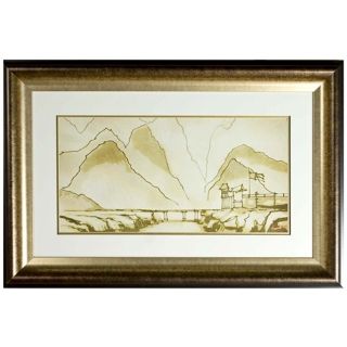 Walt Disney Mulan Mountain Landscape Print Framed Wall Art   #J2824