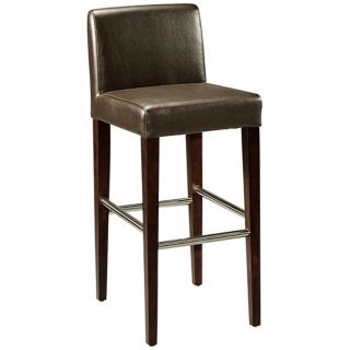 Equinoii 26" Mocha Bonded Leather Counter Stool   #Y5350