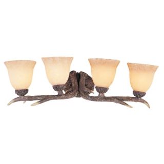 Antler 4 Light 28" Wide Bathroom Light Fixture   #67942