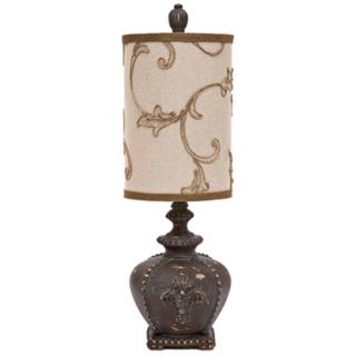 Swoon Decor Tall Tan Swirl Table Lamp   #W8361