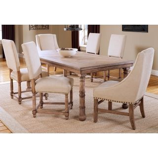 Hillsdale Hartland Light Oak Arm Chair 7 Piece Dining Set   #W0057