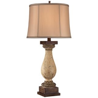 Possini Gesso Column Table Lamp   #U5698