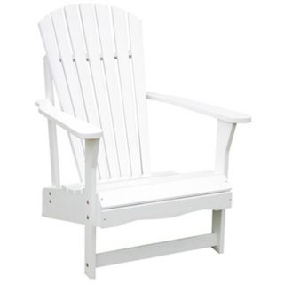 White Poplar Wood Adirondack Chair   #T4744