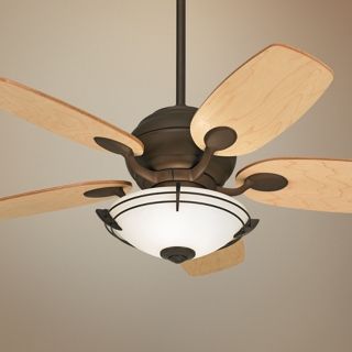 52" Casa Optima Maple Blade Ceiling Fan with Light Kit   #74557 98740 U9641