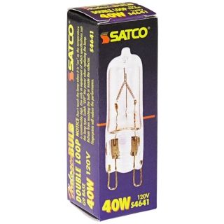 Satco 40 Watt G9 120 Volt Clear Halogen Light Bulb   #N9259