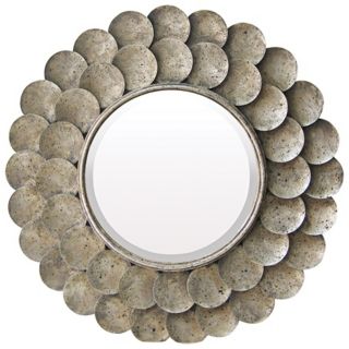 Harolds Grange 36" High Talbot Silver Wall Mirror   #X7156